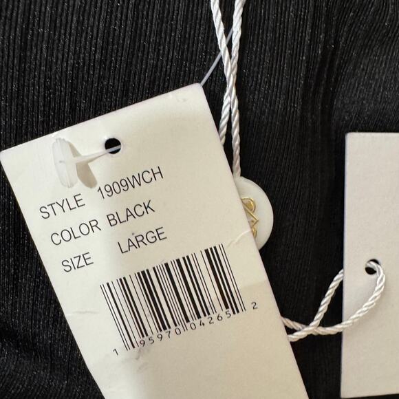 WAYF Ruched Top in Black Size L NWT - Picture 5 of 9